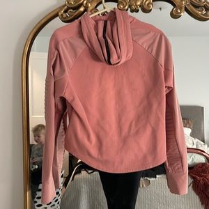 Cute cropped light pink puma hoodie